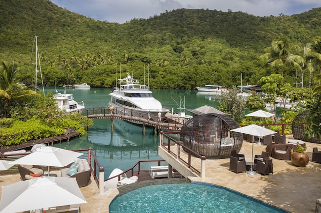 Capella Marigot Bay Resort and Marina, Saint Lucia, Caribbean, ancient shipwrecks, diving