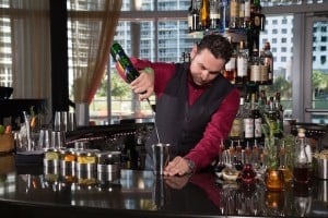 Dean Making Cocktails 2.jpg LILT Lounge, EPIC Hotel, Miami, cocktails, F&B