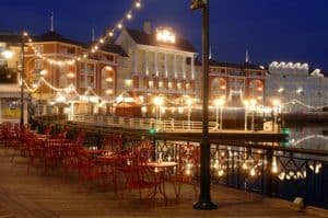 Disney BoardWalk Inn at Night
