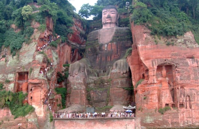 Leshan-Giant-Buddha Sichuan, Pacific World, China, Chengdu, Leshan Giant Buddha,