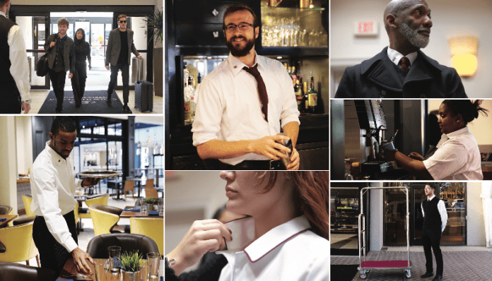 Crowne-Plaza-Timo.-Weilandpng MOMENTUM by Timo Weiland for Crowne Plaza, New York Fashion Week, haute hospitality, hospitality fashion, fashionable uniforms, Crowne Plaza Hotels & Resorts