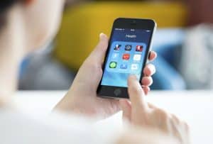 Health and fitness apps on Apple iPhone 5S event app, meeting
