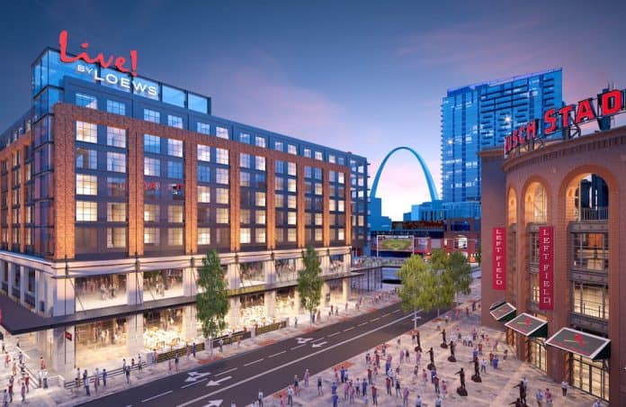 Loews-Hotels-St-Louis Live! By Lowes, St. Louis, Ballpark Village, St. Louis Cardinals, Missouri