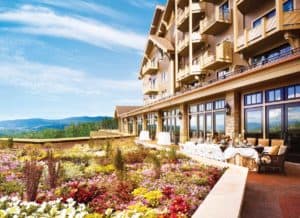 Outdoor-terrace-at-Montage-Deer-Valley Park City Utah events, Montage Deer Valley