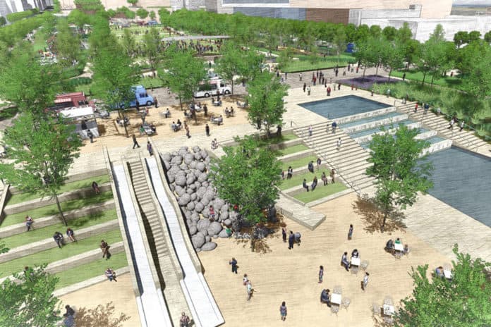 Omaha, Nebraska, riverfront, convention district, city developments, Midwest