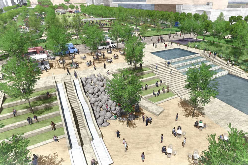 Omaha, Nebraska, riverfront, convention district, city developments, Midwest