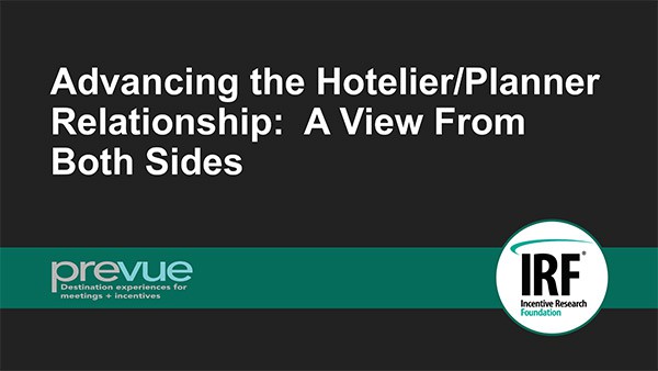 Advancing the Hotelier Planner Relationship a View From Both Sides