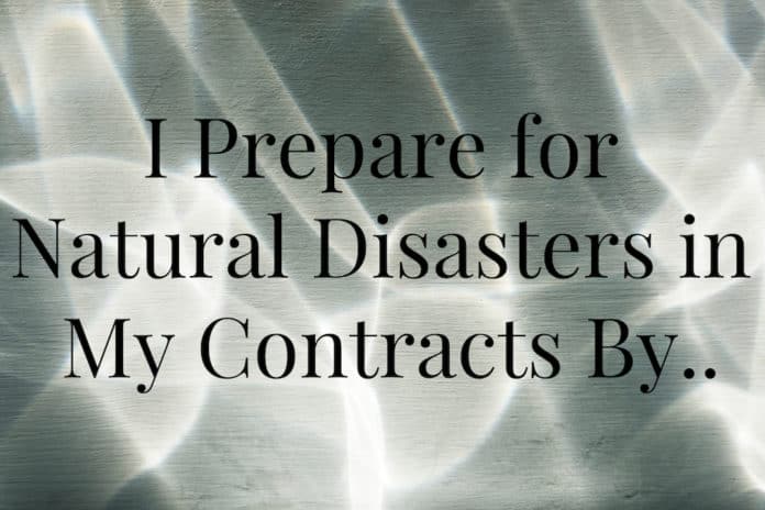 What I Know, meeting tips, natural disasters, meeting contracts