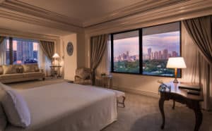 The Peninsula Suite Master Bedroom Peninsula Manila in midst of renovation
