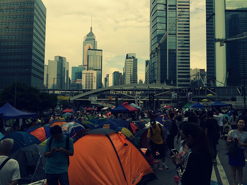 Protests in Hong Kong Shut Down Airport