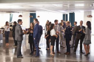 Delegates Networking At Conference Drinks Reception PCMA's Convening Leaders conference is known for its flagship networking