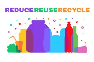 Reduce, reuse and recycle are key to achieving net zero.