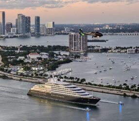 The new Scenic Eclipse ll sails out of Miami.