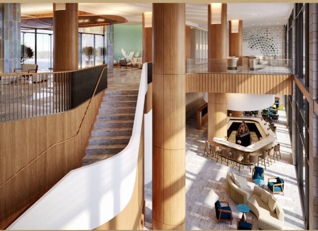 Lobby of the Conrad Orlando at Evermore Resort