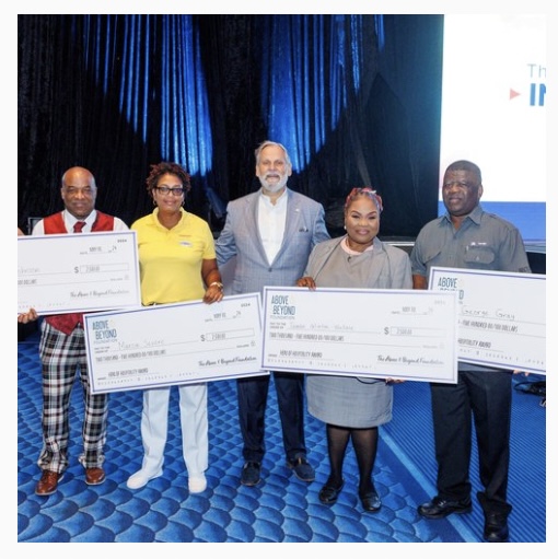 Above and Beyond Foundation Honorees accept their awards at the IRF Invitational.