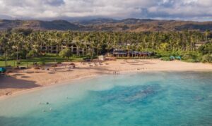 Aerial of Kuilima Cove (4) Turtle Bay