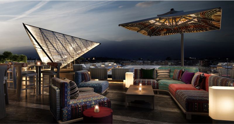 Rooftop of the Hilton Kathmandu.