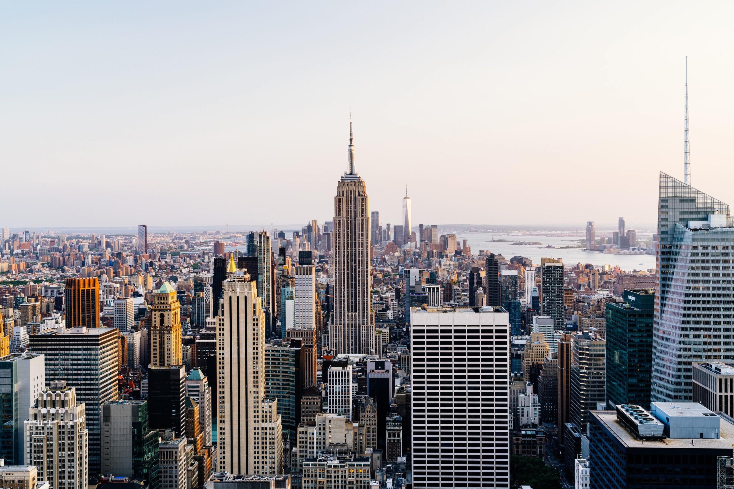View of the New York City Skyline from Top of the Rock.