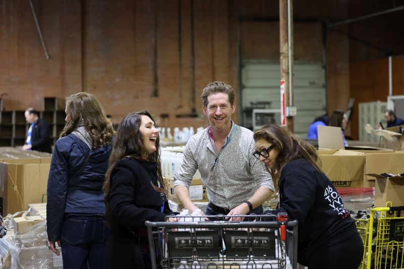 Volunteers participated in PCMA's Hospitality Helping Hands during CL25 in Houston.