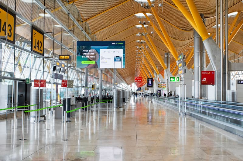 Adolfo Suárez Madrid–Barajas Airport.