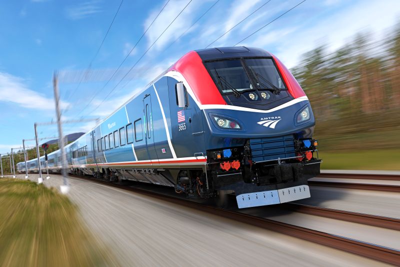 Rendering of the Amtrak Airo, scheduled for 2026.