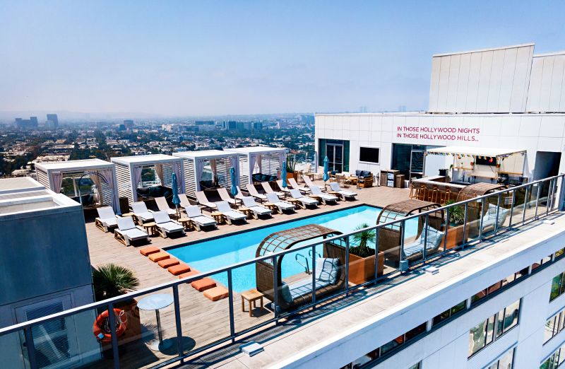 Rooftop at the Andaz West Hollywood.