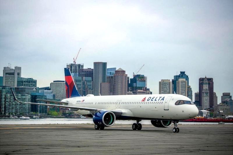 Delta's A321neo at Boston Logan International Airport (BOS).