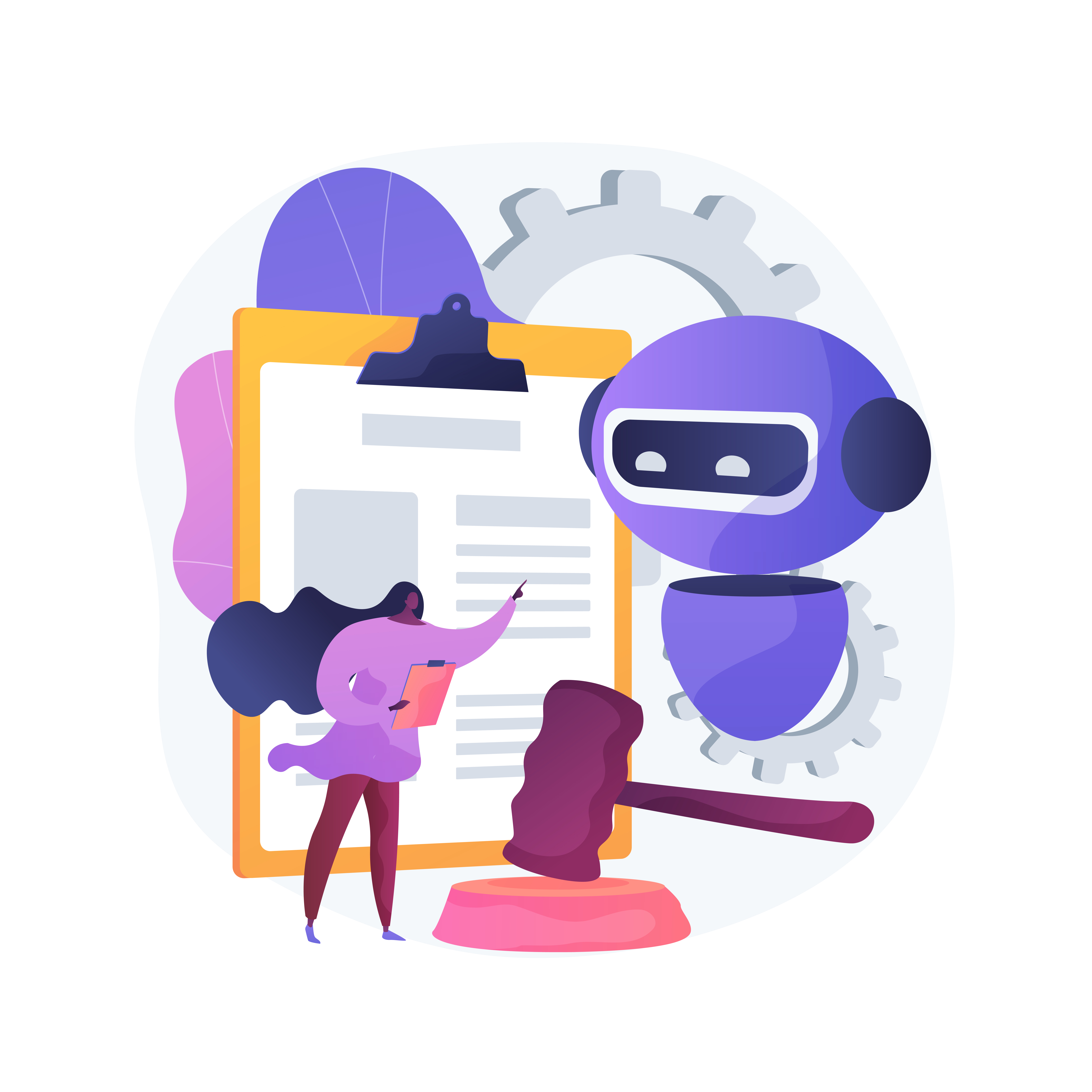 Artificial intelligence regulations abstract concept