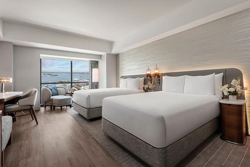 Renovated guest room at Manchester Grand Hyatt San Diego
